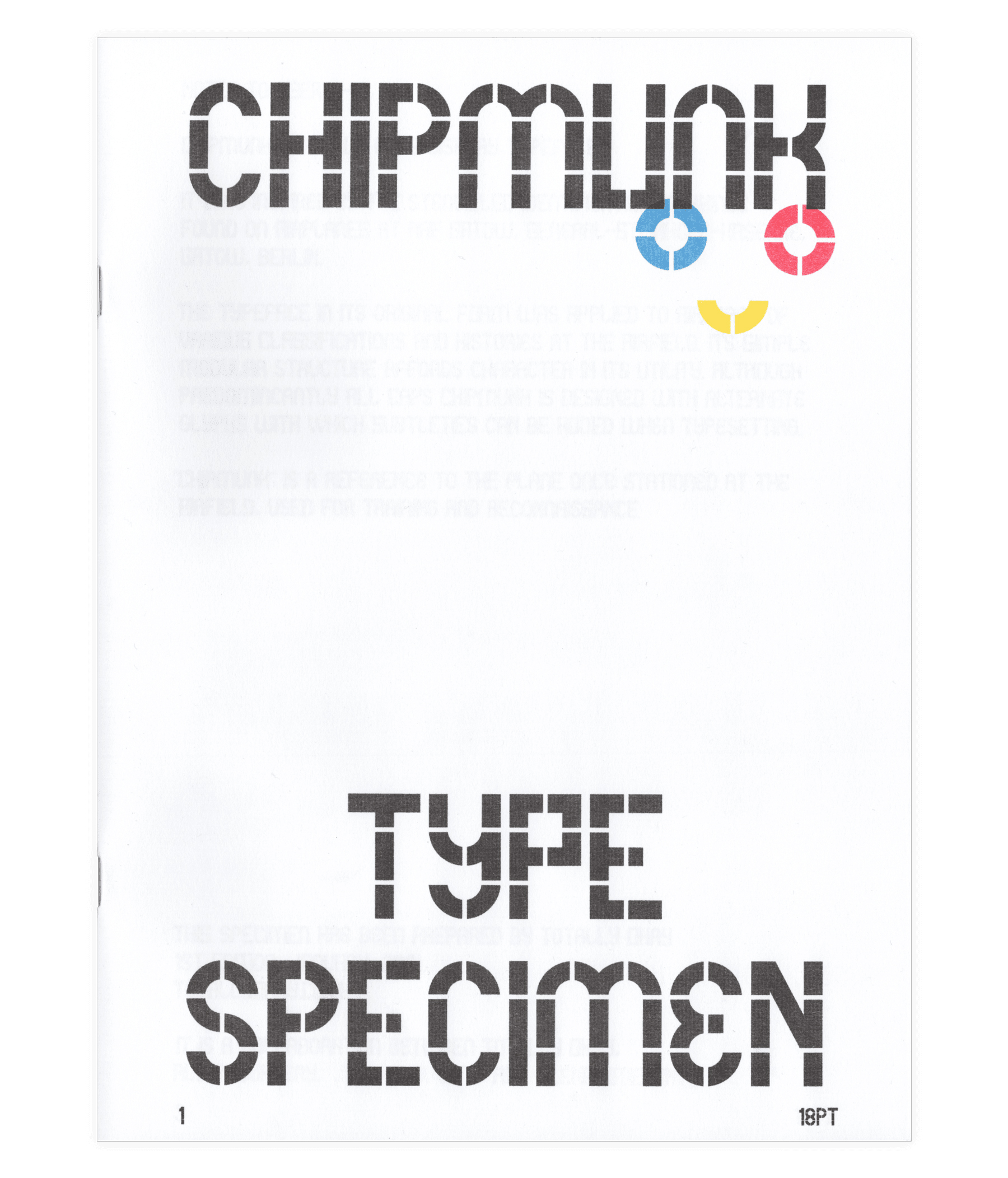 Chipmunk Typeface, zine